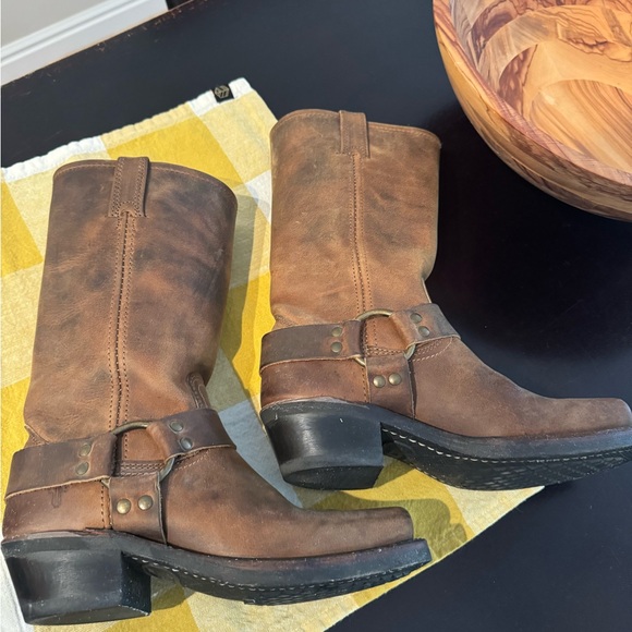 Frye Harness 12R Women's Boots - Brown - Size 6.5 - Picture 1 of 8
